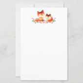 2 Kute Little Red Foxes Waterverf Design (Voorkant)