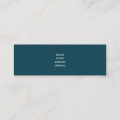 2 Kute Little Red Foxes Waterverf Design Mini Visitekaartje (Achterkant)