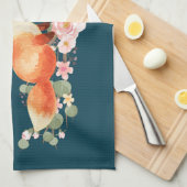 2 Kute Little Red Foxes Waterverf Design Theedoek (Quarter Fold)