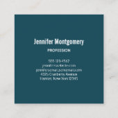 2 Kute Little Red Foxes Waterverf Design Vierkante Visitekaartje (Achterkant)