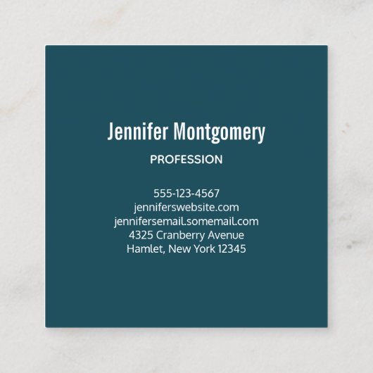 2 Kute Little Red Foxes Waterverf Design Vierkante Visitekaartje (Achterkant)