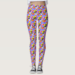 2 Laag - Semafoon Vlaggen BG DIY NB Leggings