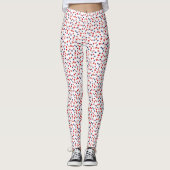 2 Laag - Sterren Rood NB DIY Wht Leggings (Voorkant)