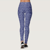 2 Laag - Trellis Wit doe-het-zelf achtergrond NB Leggings (Achterkant)