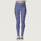 2 Laag - Trellis Wit doe-het-zelf achtergrond NB Leggings (Voorkant)