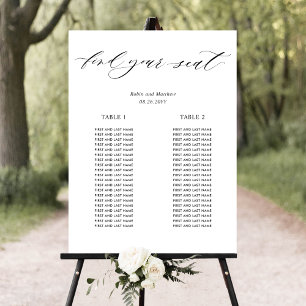 2 Lange Tafels Micro Wedding Zitplaatjes Teken Poster