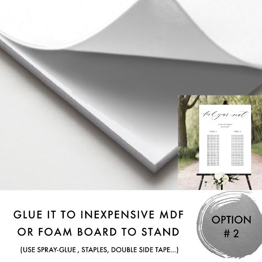 2 Lange Tafels Micro Wedding Zitplaatjes Teken Poster