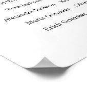 2 lange tafels Vind uw zitplaatskaart Poster (Hoek)