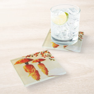 2 Laotiaanse boeddhistische monniken Glazen Onderzetter