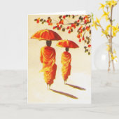 2 Laotiaanse Boeddhistische Monniken Kaart (Gele Bloem)