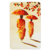 2 Laotiaanse boeddhistische monniken Magneet (Verticaal)