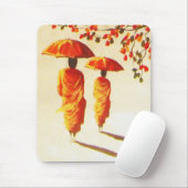 2 Laotiaanse boeddhistische monniken Muismat (Met muis)