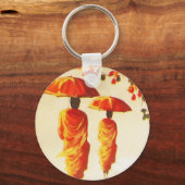 2 Laotiaanse boeddhistische monniken Sleutelhanger (Voorkant)