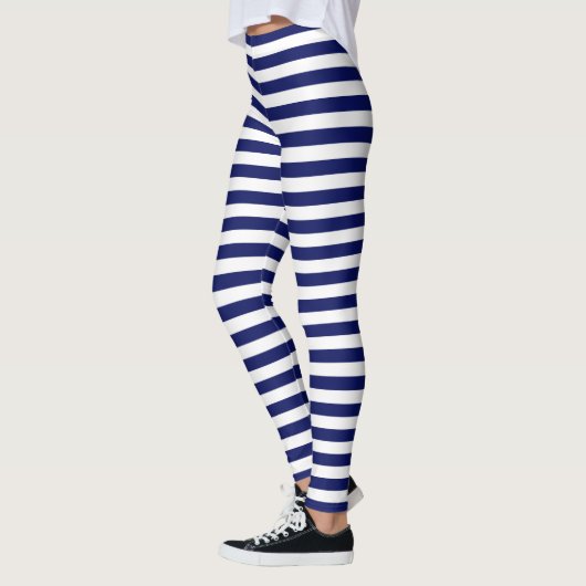 2 Layer - H Stripe White DIY BG NB Leggings (Links)