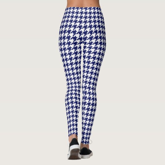 2 Layer - XL Houndstooth Wht BG DIY NB Leggings (Achterkant)