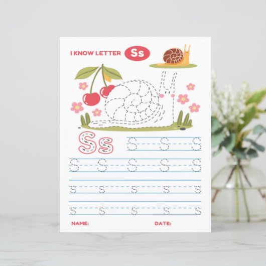 2 Learn To Spell Letter S Teacher Home Schooling (Staand voorkant)