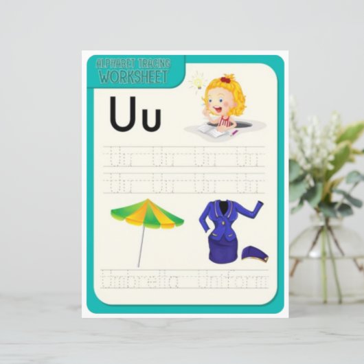 2 Learn To Spell Letter U Teacher Home Schooling (Staand voorkant)