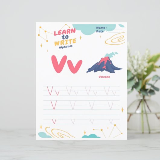 2 Learn To Spell Letter V Teacher Home Schooling (Staand voorkant)