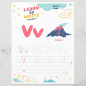 2 Learn To Spell Letter V Teacher Home Schooling (Voorkant)
