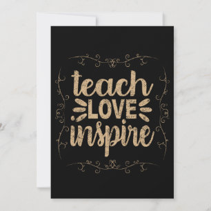 2- Leer Liefde Inspireren T-shirt, Retro Vintage L Bedankkaart