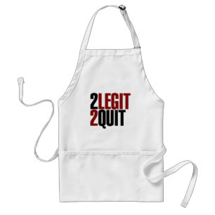 2 Legit 2 Quit Funny 80s Standaard Schort