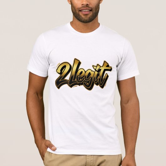 2 Legit Dad T-shirt (Voorkant)