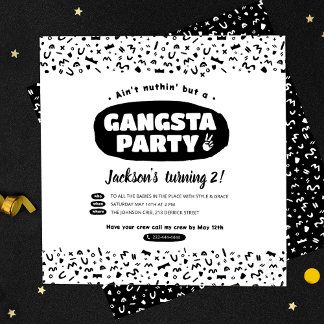 2 Legit to Quit, 90s Hip Hop Birthday Kaart