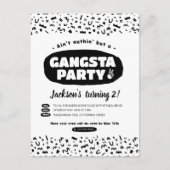 2 Legit to Quit, 90s Hip Hop Birthday Uitnodiging Briefkaart (Voorkant)