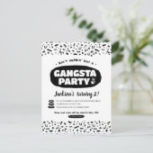 2 Legit to Quit, 90s Hip Hop Birthday Uitnodiging Briefkaart (Staand voorkant)