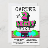 2 Legit Two Quit Fresh Graffiti 90s Style Birthday Kaart (Voorkant)