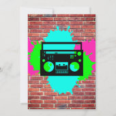 2 Legit Two Quit Fresh Graffiti 90s Style Birthday Kaart (Achterkant)