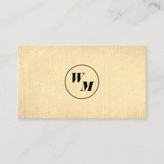 2 Letter Monogram/bedrijf Visitekaartje (Voorkant)