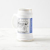 2 leuke doktersgrappen met de naam van de ontvange bierpul (Voorkant links)