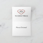 2 Leuke Kat Meowy Kerst Kaart (Binnen)