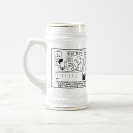2 Leuke Optician Thema Cartoons om te personaliser Bierpul