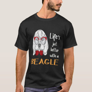 2 Leven is gewoon beter met een beagle T-shirt