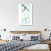 2 libellen #1 canvas afdruk (Insitu (Slaapkamer))