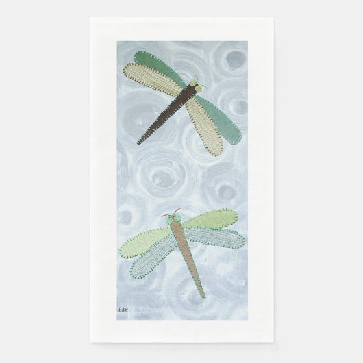 2 libellen #1 servet (Voorkant)