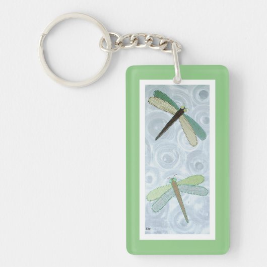 2 libellen #1 sleutelhanger (Voorkant)