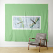 2 libellen #1 wandkleed (In Situ (horizontaal))