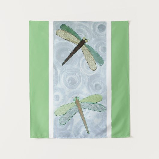 2 libellen #1 wandkleed (Voorkant)