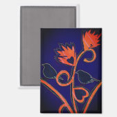2 Liefdevogels Magneet (Voorkant / Achterkant)