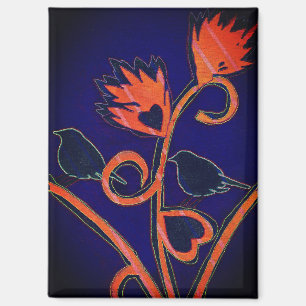 2 Liefdevogels Magneet