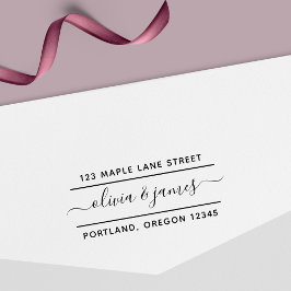 2 Lijnen Calligrafiesuscens Couponadres teruggeven Zelfinktende Stempel