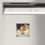2 Little Angels Draped in Blue - Magnet (Insitu (Vaatwasser))