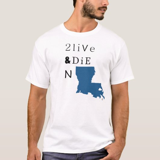 2 Live & Die N LA T-shirt (Voorkant)