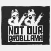 2 Llamas Not Our Probllama Dabbing Sunglasses Cool Fleece Deken (Voorkant (Horizontaal))