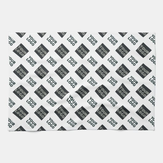 2 Logos, Diagonally Repeating Logos | White Theedoek (Horizontaal)