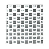 2 Logo's Eenvoudig Herhalend Logo | Wit Notitieblok (Voorkant)