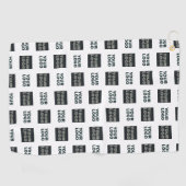 2 Logo's eenvoudige herhalende Logo | Wit Golfhanddoek (Horizontaal)